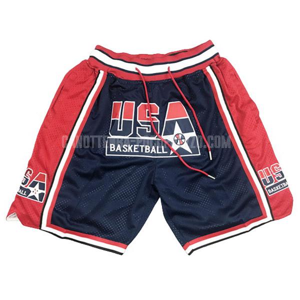 pantaloncini basket usa team di uomo blu navy 1992