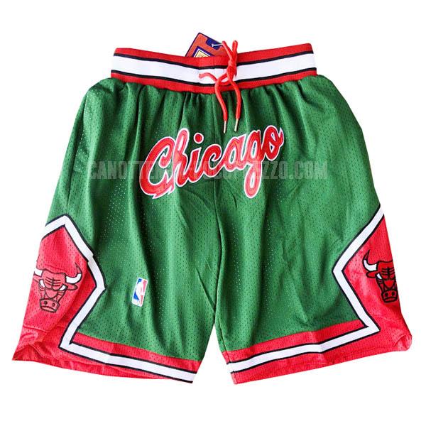 pantaloncini chicago bulls di verde just don tasca-retrò