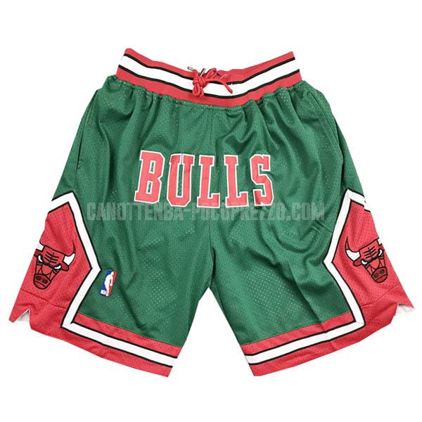 pantaloncini chicago bulls di verde just don tasca