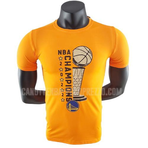 t-shirt da basket golden state warriors di uomo giallo 22822a13 champions 2022