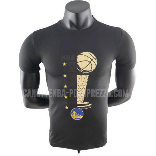 t-shirt da basket golden state warriors di uomo nero 22822a13 champions 2022