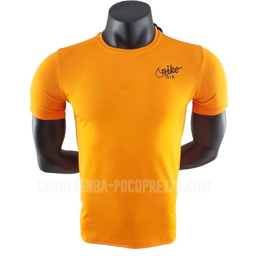 t-shirt da basket nike air di uomo giallo 22822a11 2022-23