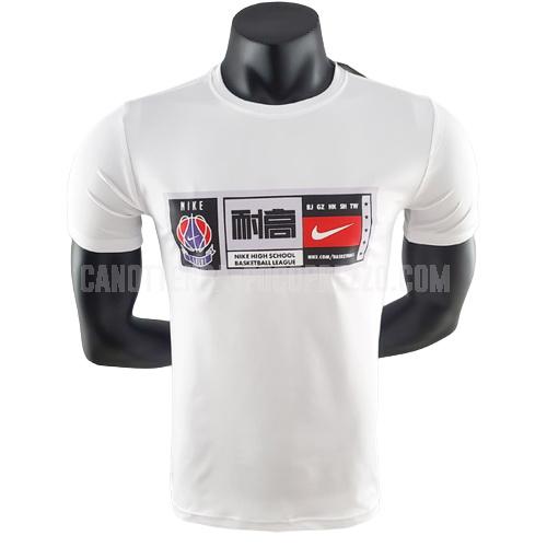 t-shirt da basket nike di uomo bianco 22822a29 2022-23
